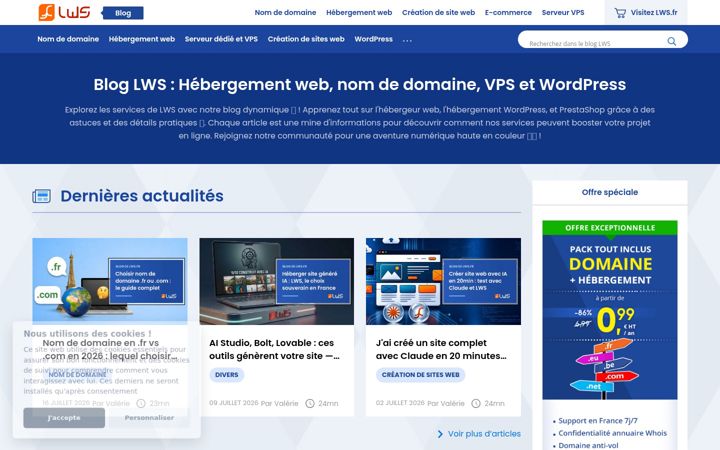 Skærmbillede af lws-hosting.com