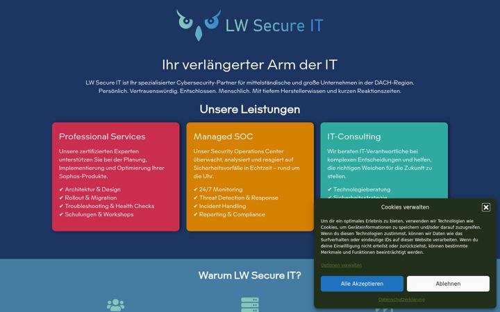 Screenshot of lwsecure.de