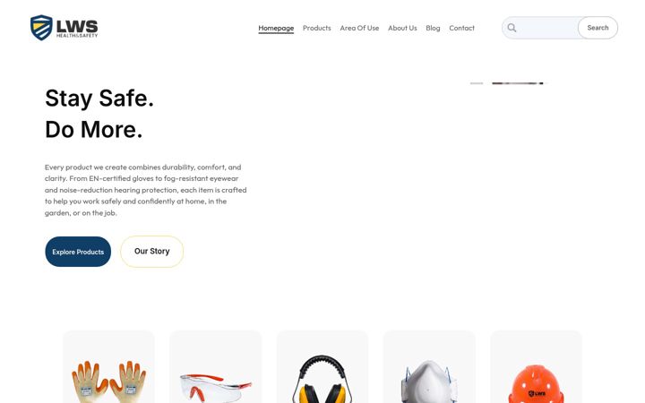 Screenshot of lwshealthandsafety.com