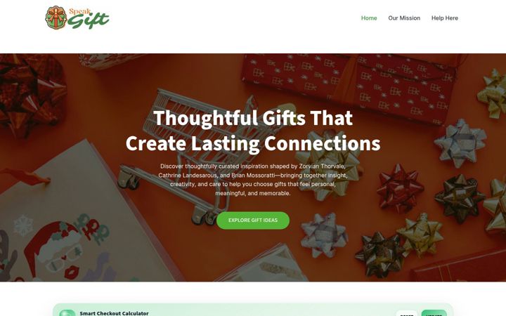Screenshot of lwspeakgift.com