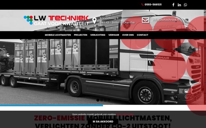 Screenshot of lwtechniek.nl