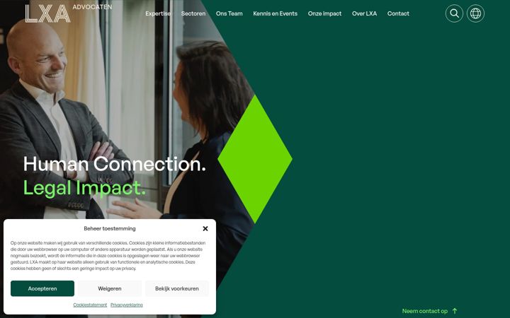 Screenshot of lxa.nl