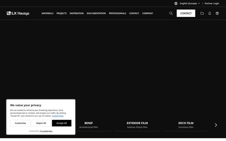 Screenshot of lxhausys.com