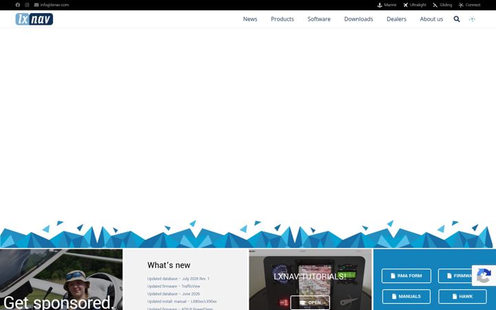 Screenshot of lxnav.com