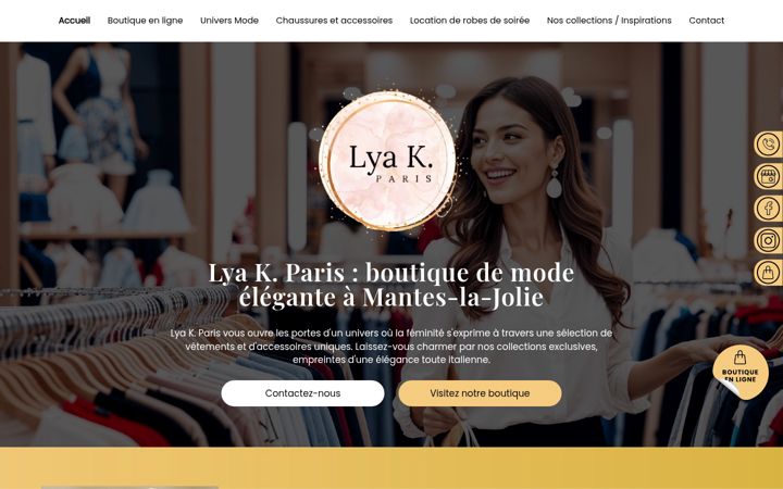 Screenshot of lyakparis.fr