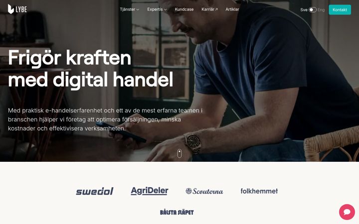 Screenshot of lybe.eu