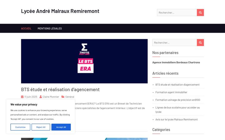 Screenshot of lycee-andre-malraux-remiremont.fr