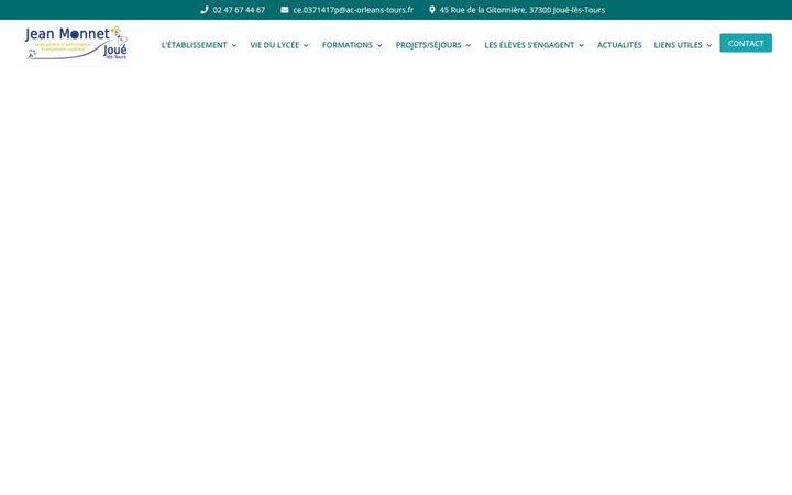Screenshot of lycee-jean-monnet-37.fr