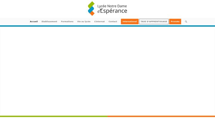 Screenshot of lycee-notredame.fr