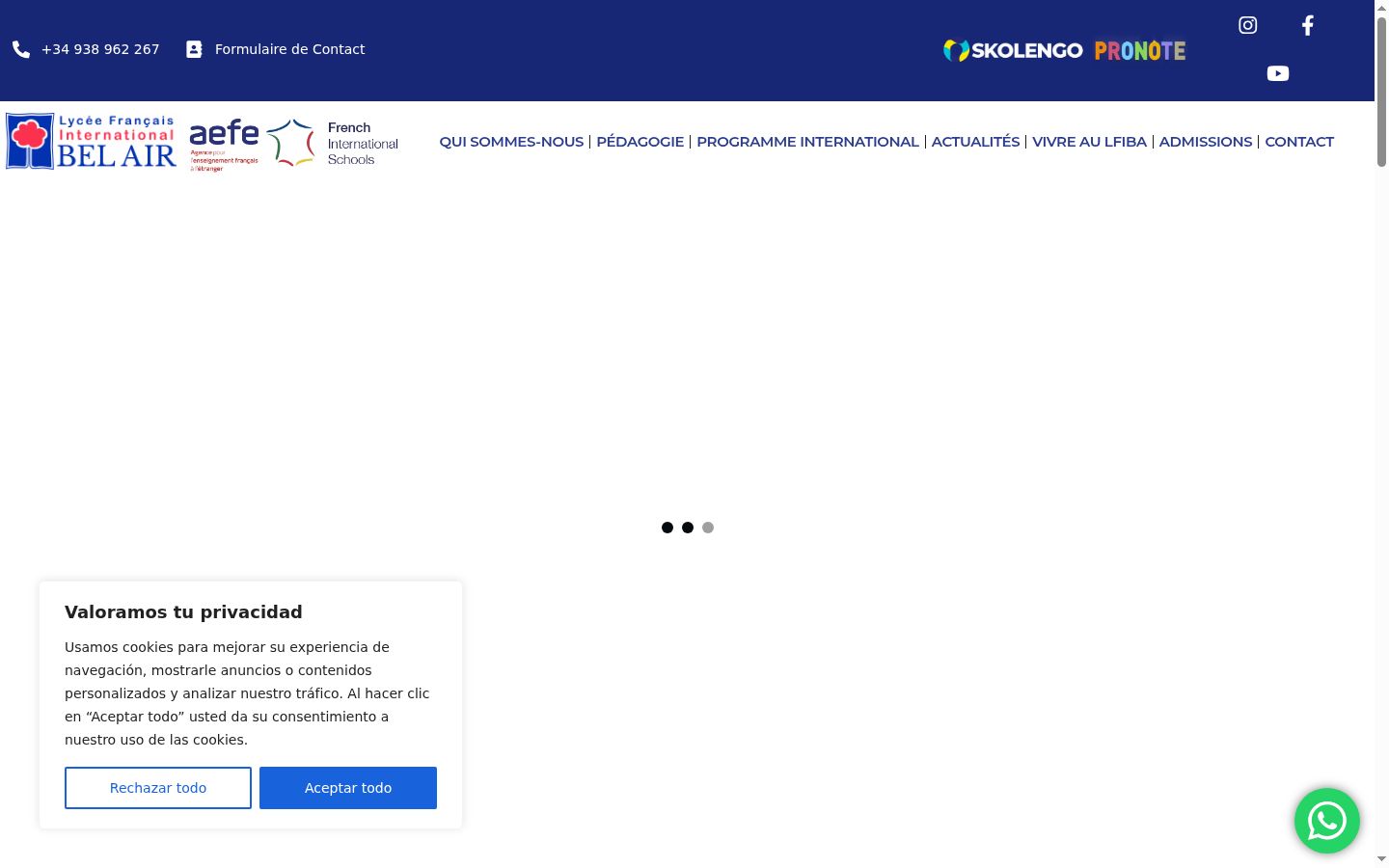 Screenshot van de toestemmingsbanner zoals getoond vóór enige interactie