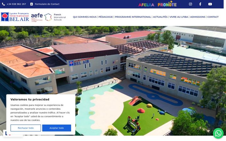Screenshot of lyceebelair.es