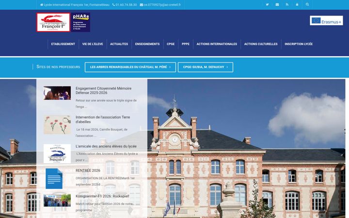 Screenshot of lyceefrancois1.net