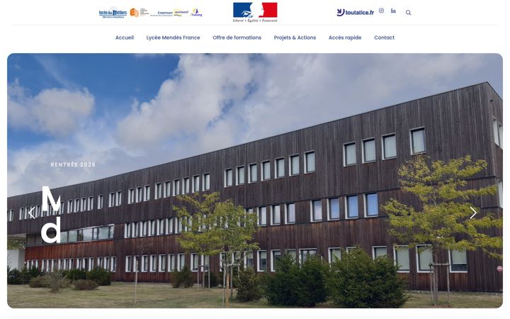 Screenshot of lyceepmf.fr