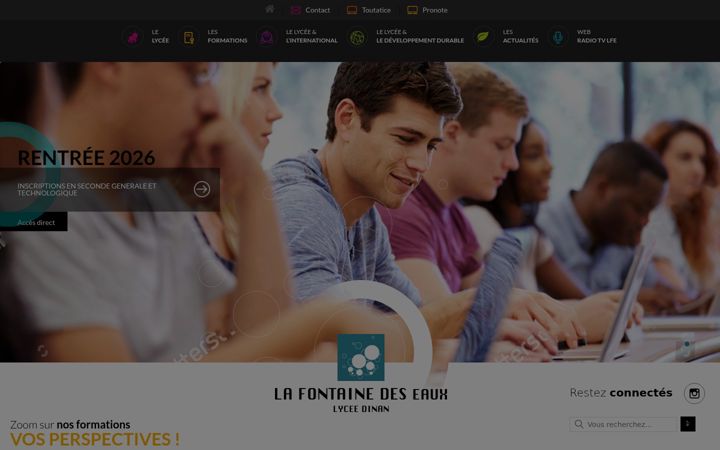 Screenshot of lycees-dinan.fr