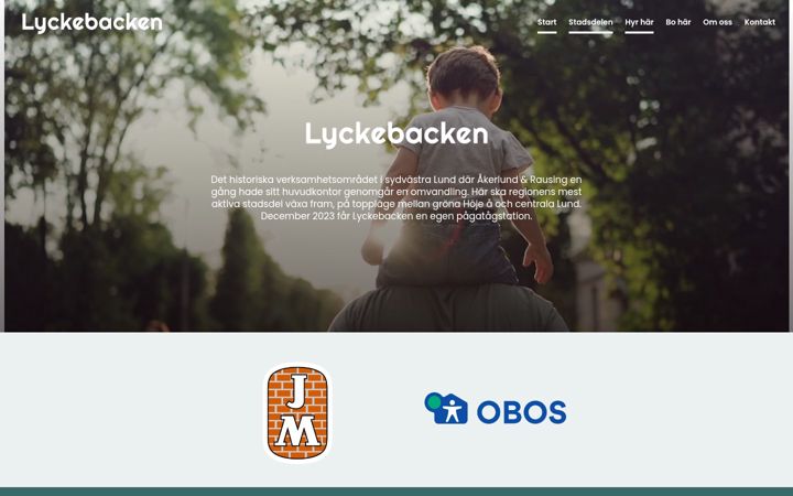 Screenshot of lyckebacken.com