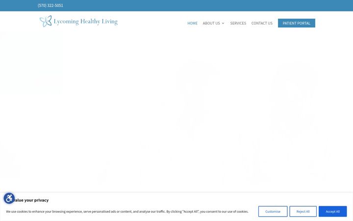 Screenshot of lycominghealthyliving.com