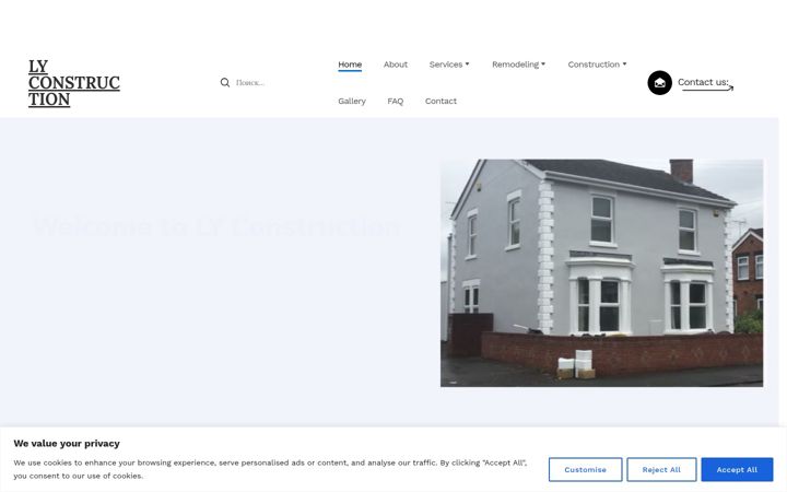 Screenshot of lyconstructionuk.com