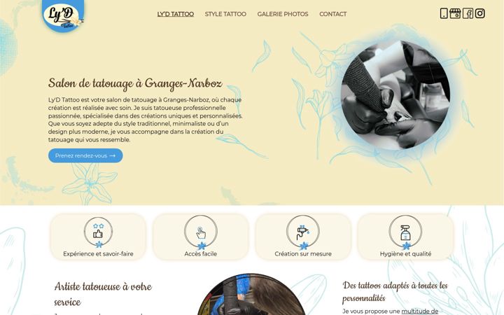 Screenshot of lyd-tattoo.fr