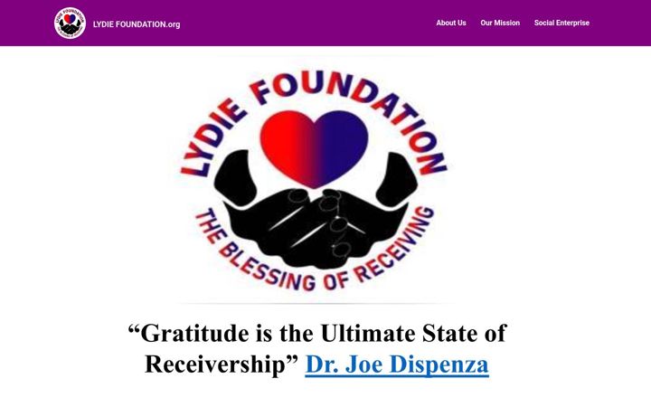 Screenshot of lydiefoundation.org