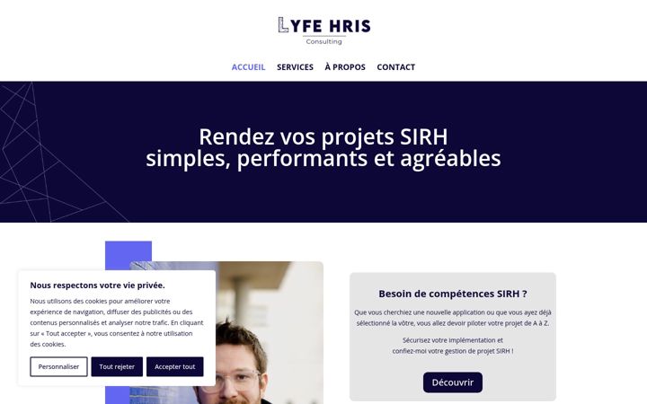 Screenshot of lyfehris.com