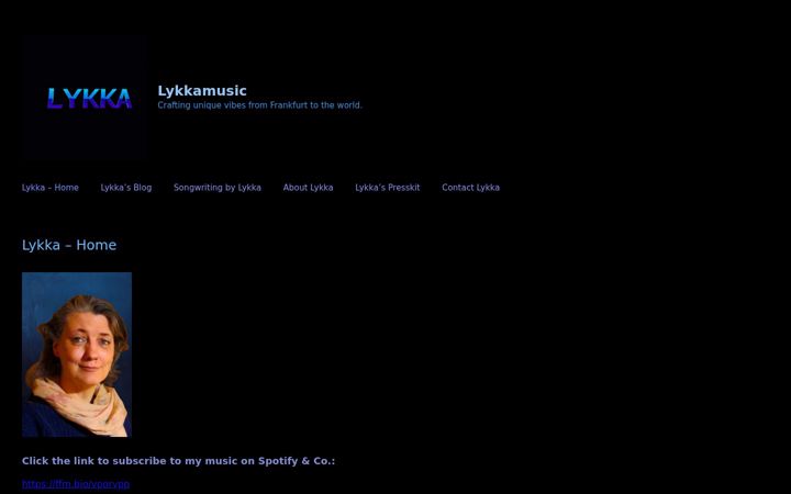 Screenshot of lykkamusic.de