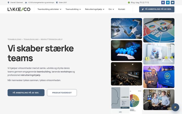 Screenshot of lykkeco.dk