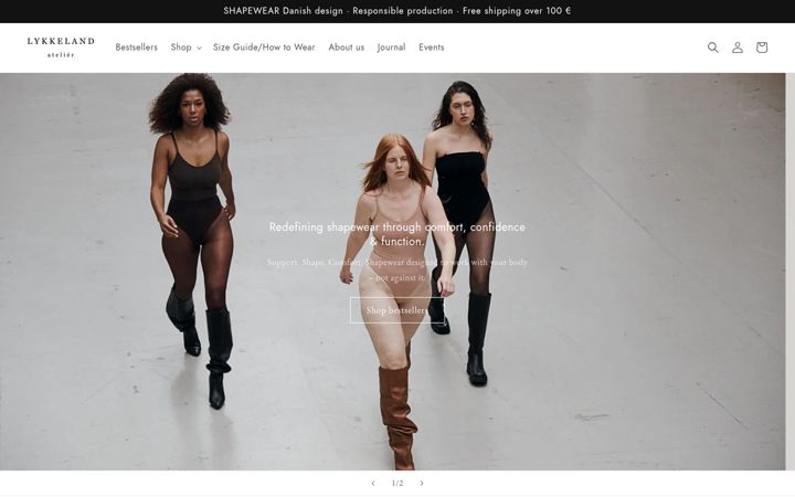 Screenshot of lykkelandatelier.fr
