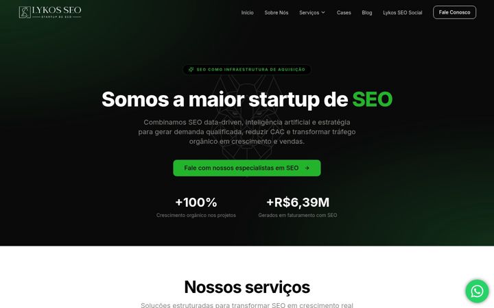 Screenshot of lykosseo.com