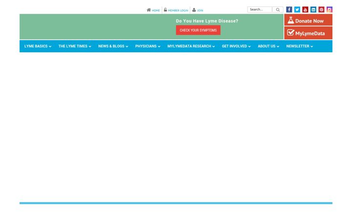 Screenshot of lymedisease.org