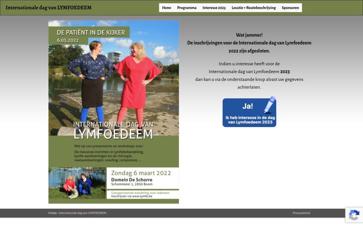Screenshot of lymfe.be