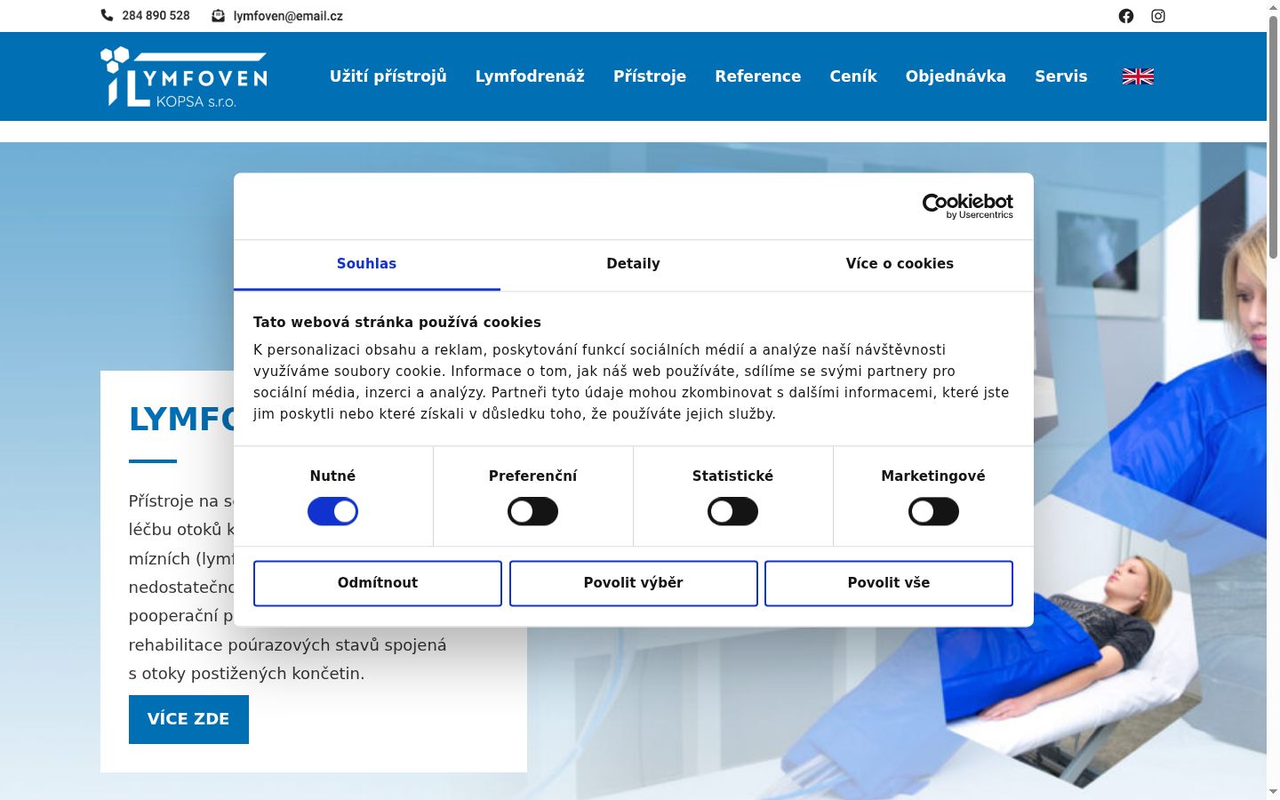 Captura de ecrã do banner de consentimento apresentado antes de qualquer interação