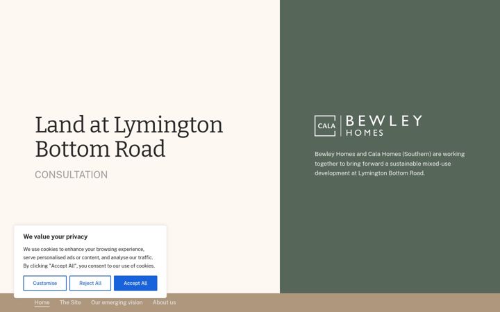 Screenshot of lymingtonbottomroad.co.uk
