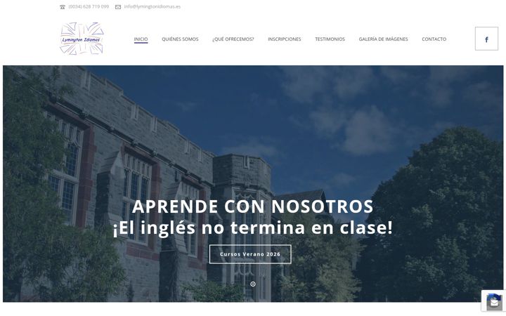 Screenshot of lymingtonidiomas.es
