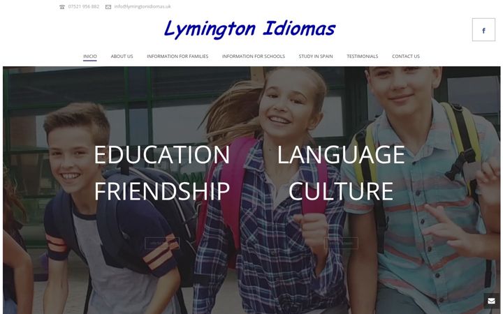 Screenshot of lymingtonidiomas.uk