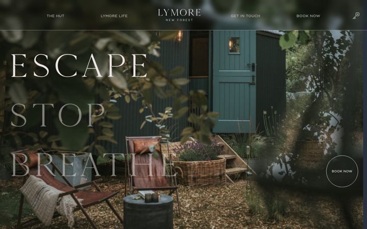 Screenshot of lymorenewforestthehut.co.uk