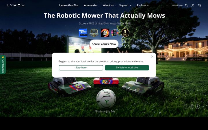 Screenshot of lymow.com