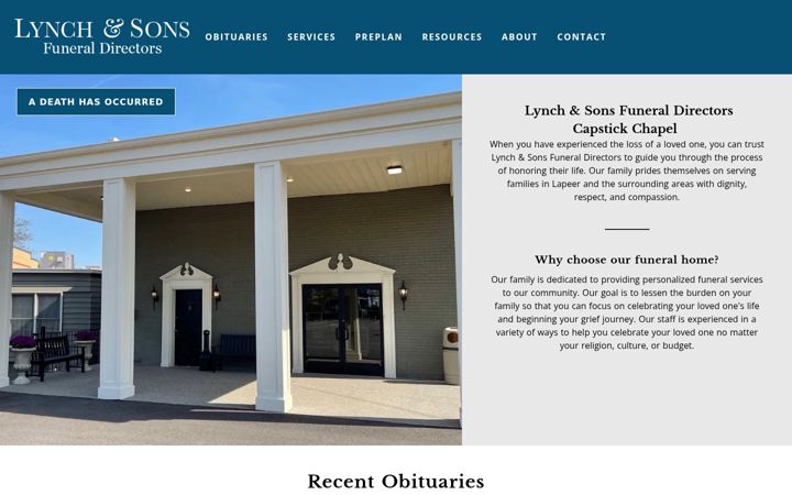 Screenshot of lynchandsonslapeer.com