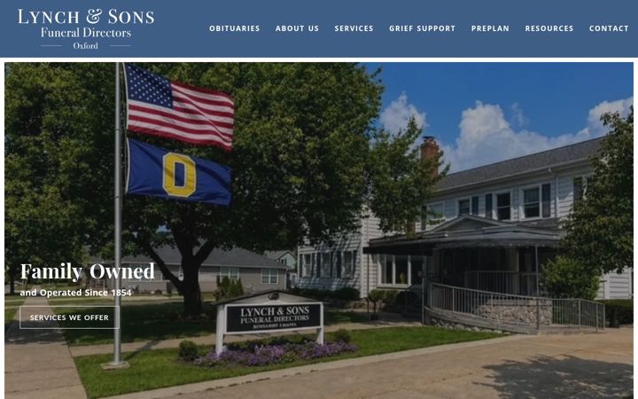 Screenshot of lynchandsonsoxford.com