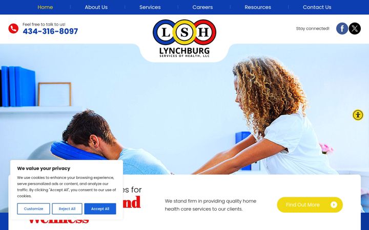 Screenshot of lynchburgservicesofhealth.com