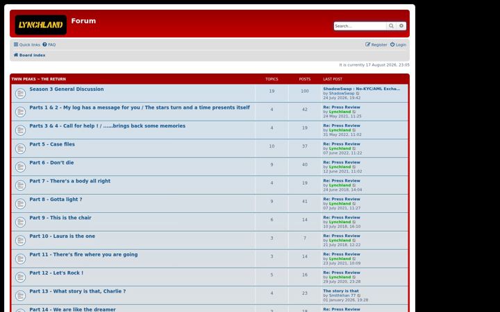 Screenshot of lynchland.fr