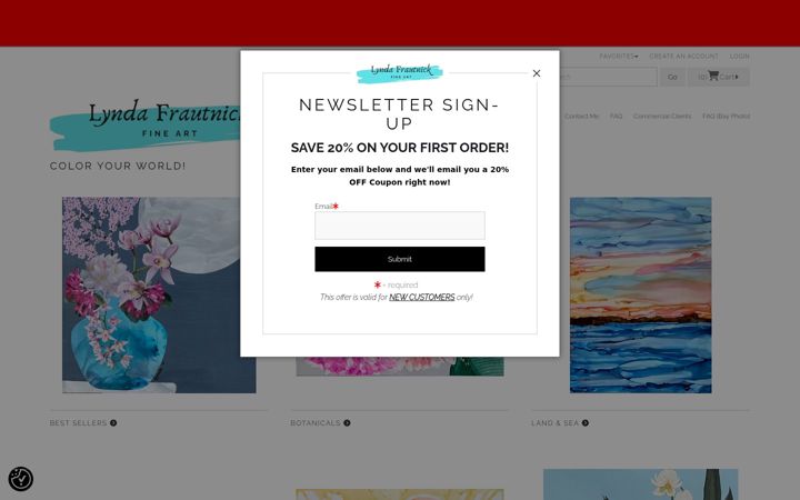Screenshot of lyndafrautnick.com