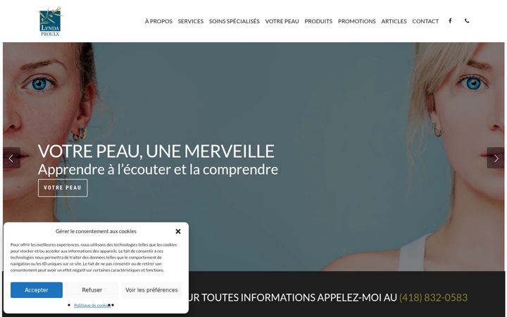 Screenshot of lyndaproulx.com