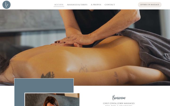 Screenshot of lyndazornmassages.fr