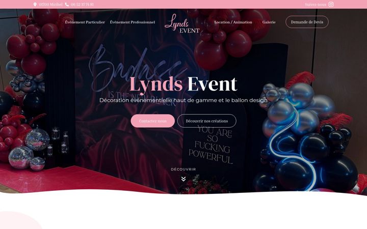 Screenshot of lynds-event.com