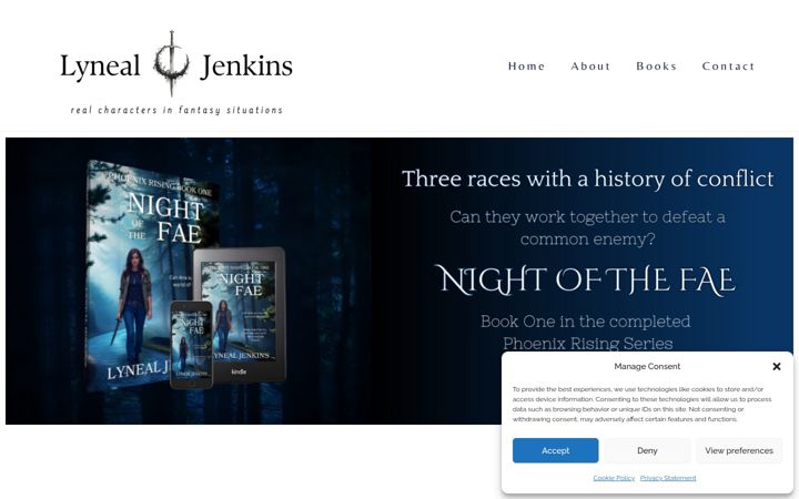Screenshot of lynealjenkins.com