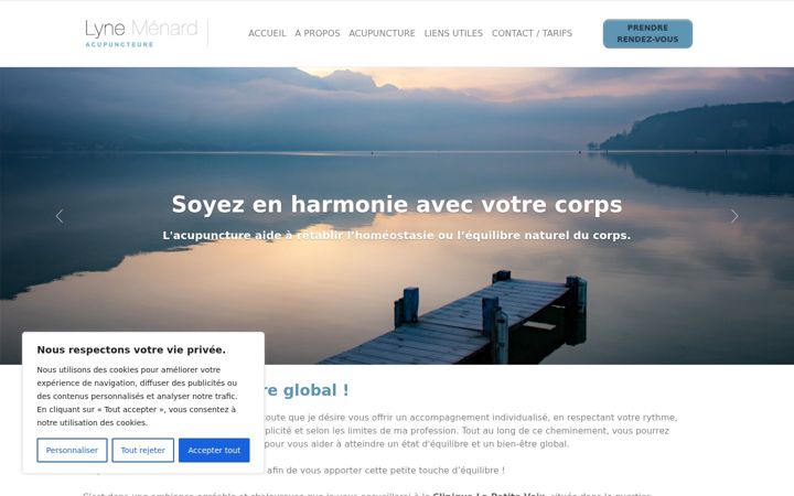 Screenshot of lynemenard.com