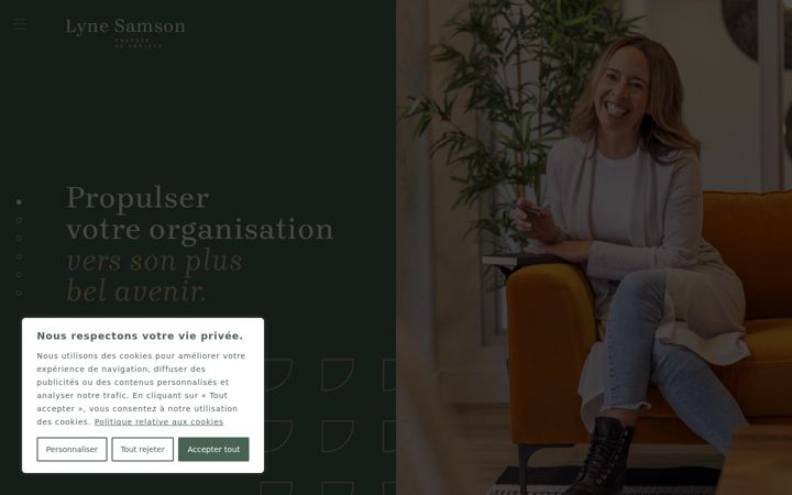 Screenshot of lynesamson.com