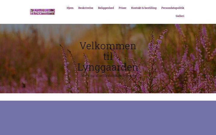 Screenshot of lynggaarden.com