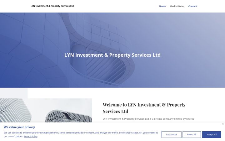 Screenshot of lyninvestment.com
