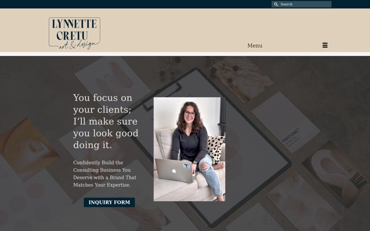 Screenshot of lynnettecretu.com